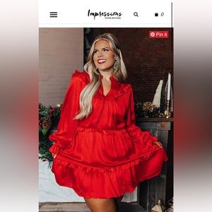 Bright Red Dress 1xl